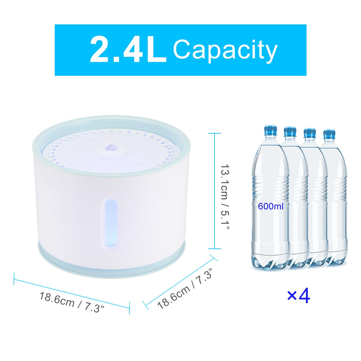 2.4L Automatic Water Fountain