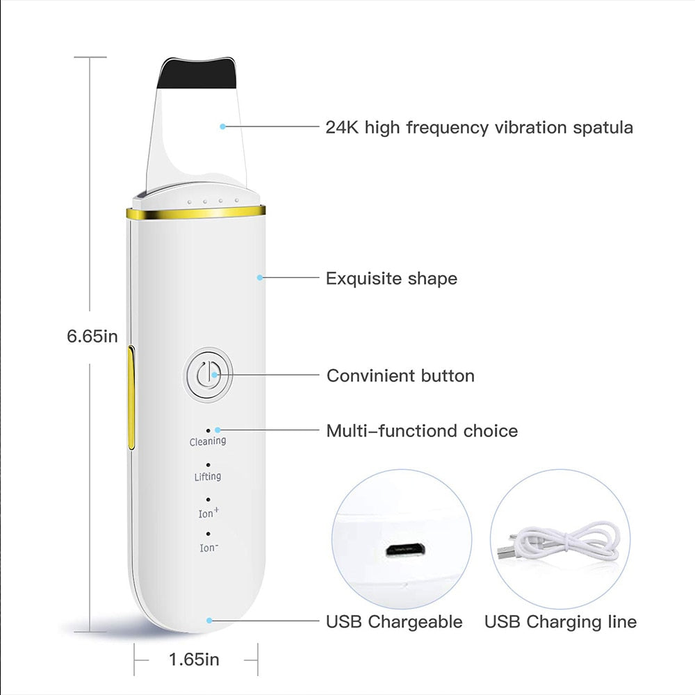 Ultrasonic Facial Skin Scrubber